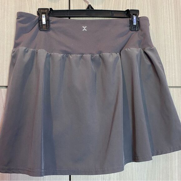 Xersion Gray Pleated Skort Skirt Large - Picture 3 of 10